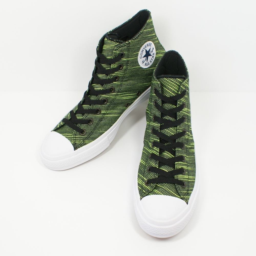 Converse Chuck Taylor All Star 2 Black Green White - Picture 3 of 6